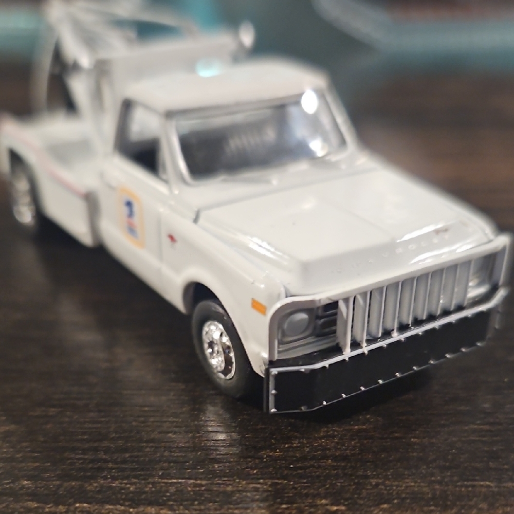 White Toy Tow Truck
